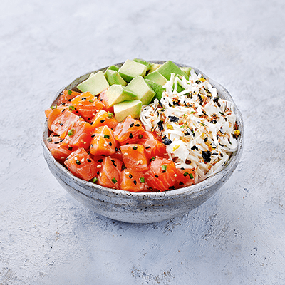 Teriyaki Salmon Poke Bowl